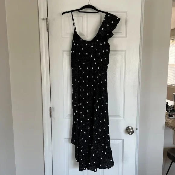 1. State Dresses | 1. State Polka Dot Ruffle Dress | Color: Black/White | Size: S | Tonilbanta's Closet